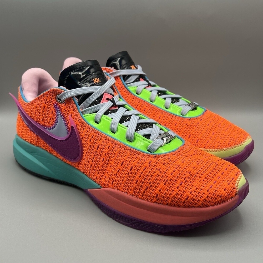 Nike LeBron James 20 XX Chosen 1 Orange Basketball Shoes - Men's Size 9.5